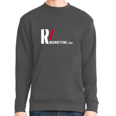 R7 Marketing - 9001 - Unisex Long Sleeve Crew with Pocket Thumbnail