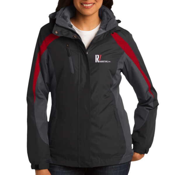 R7 Marketing - Ladies Colorblock 3 in 1 Jacket Thumbnail